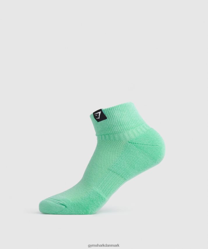 unisex Gymshark vævede tab quarter sokker 3pk N4ZDDN1107 fuchsia/blå/drueblå