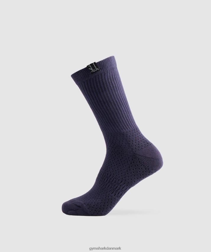 unisex Gymshark whitney tab crew sokker 1pk N4ZDDN1096 indigo flåde